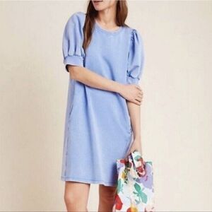 Anthropologie Saturday Sunday Casual Blue Midi Dress